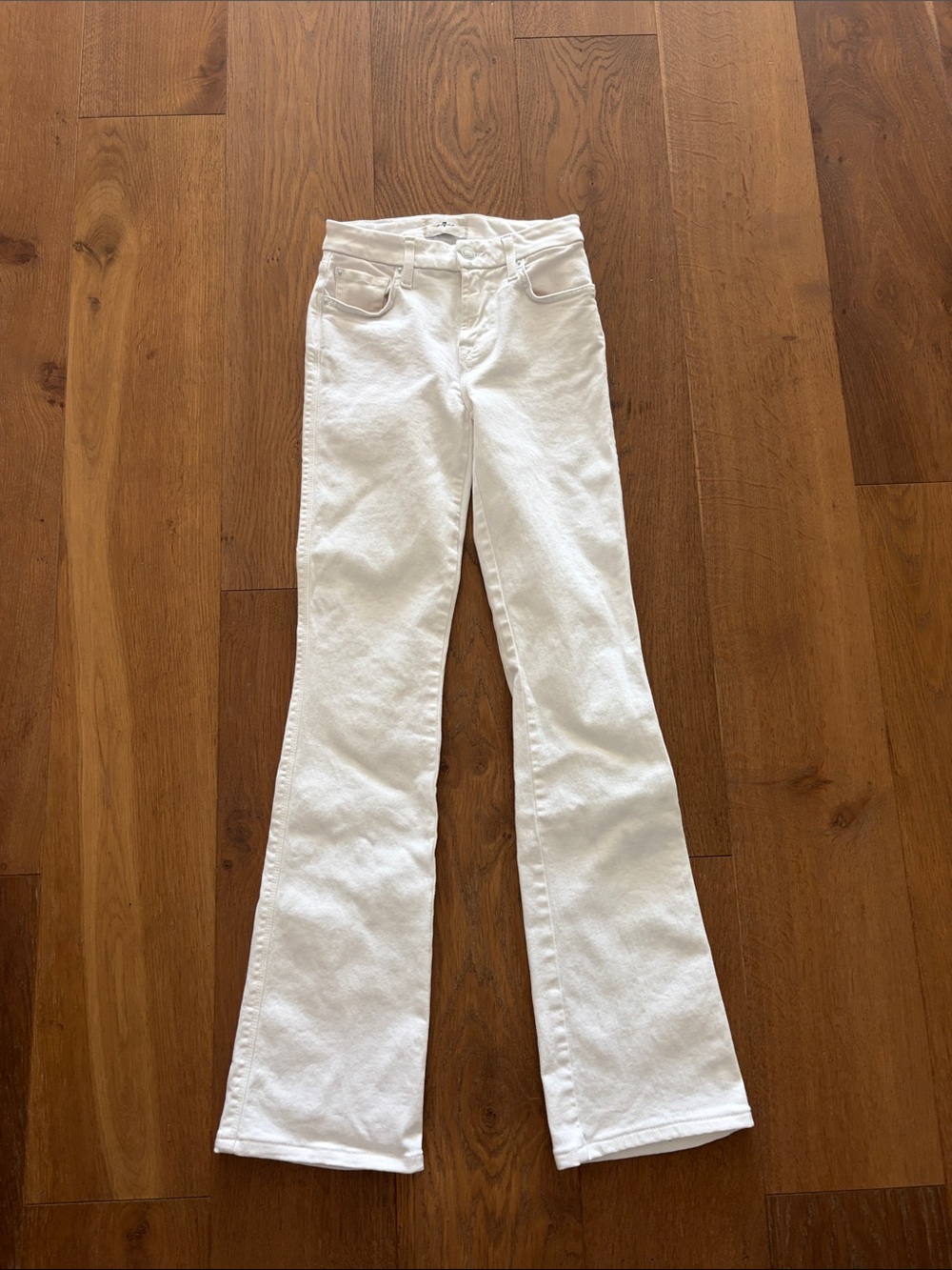 7 For All Mankind White Bootcut womens Jeans